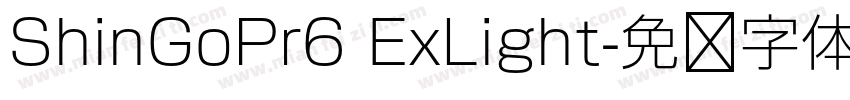 ShinGoPr6 ExLight字体转换
